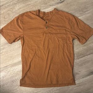 Men's Brown Henley Shirt
